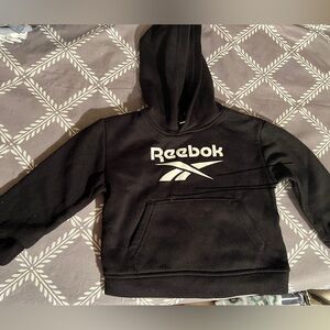 toddler black Reebok hoodie size 12-18mths